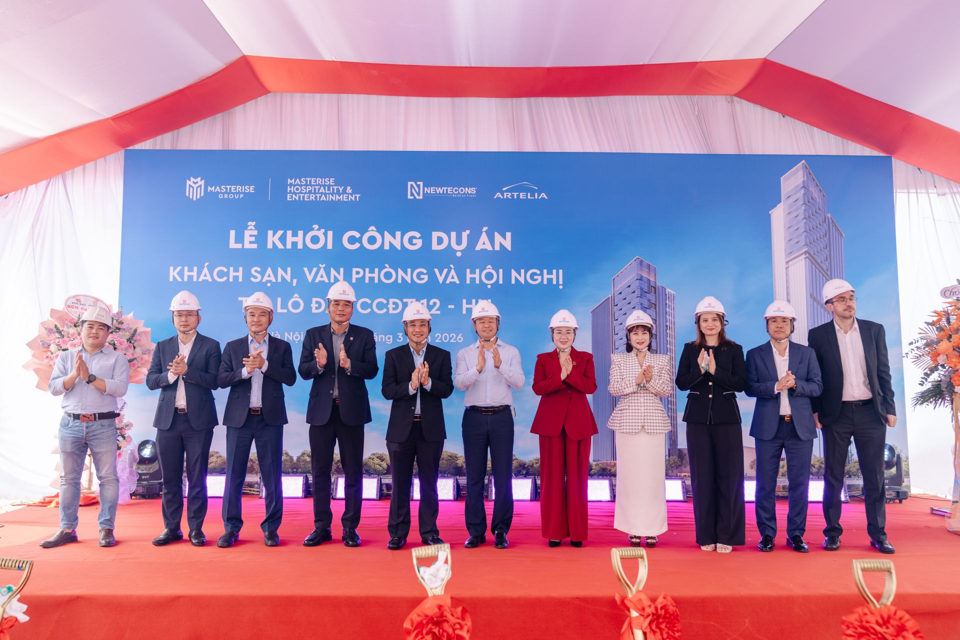 “Ông lớn” Masterise Group đổ bộ Đông Anh, khởi công tổ hợp khách sạn và văn phòng hạng sang