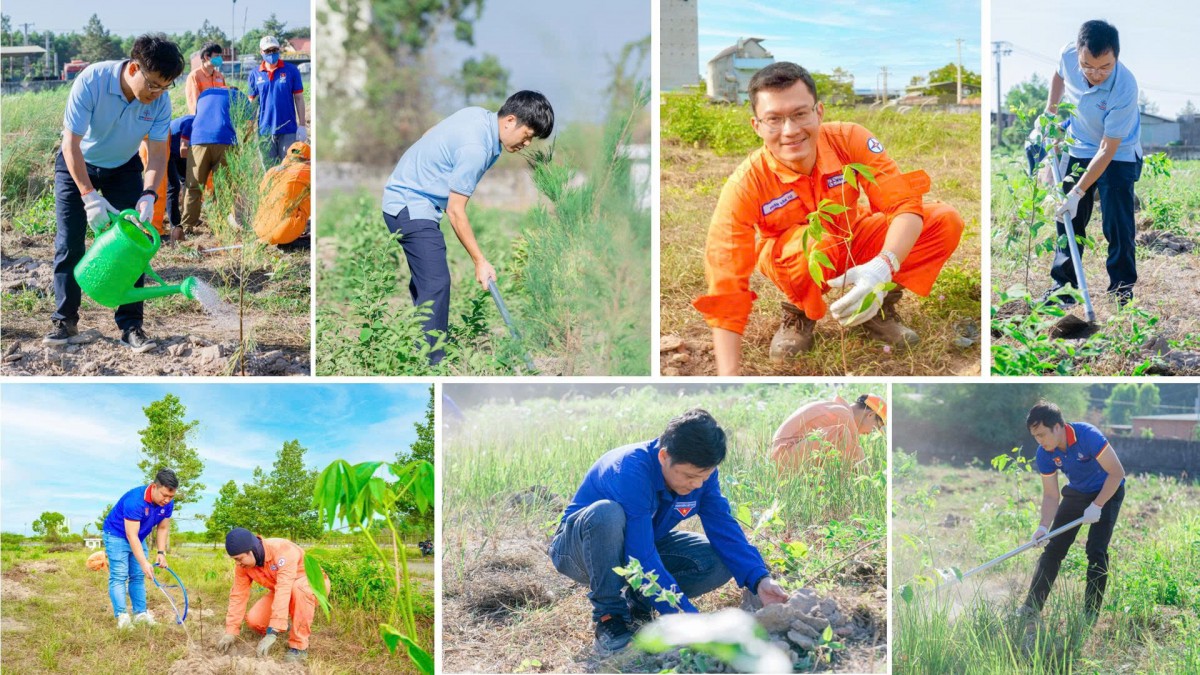 Ban Lãnh đạo Công ty Nhiệt điện Phú Mỹ, Đoàn viên thanh niên EVNGENCO3, liên chi đoàn Phú Mỹ, EPS tham gia trồng cây Ban Lãnh đạo Công ty Nhiệt điện Phú Mỹ, Đoàn viên thanh niên EVNGENCO3, liên chi đoàn Phú Mỹ, EPS tham gia trồng cây