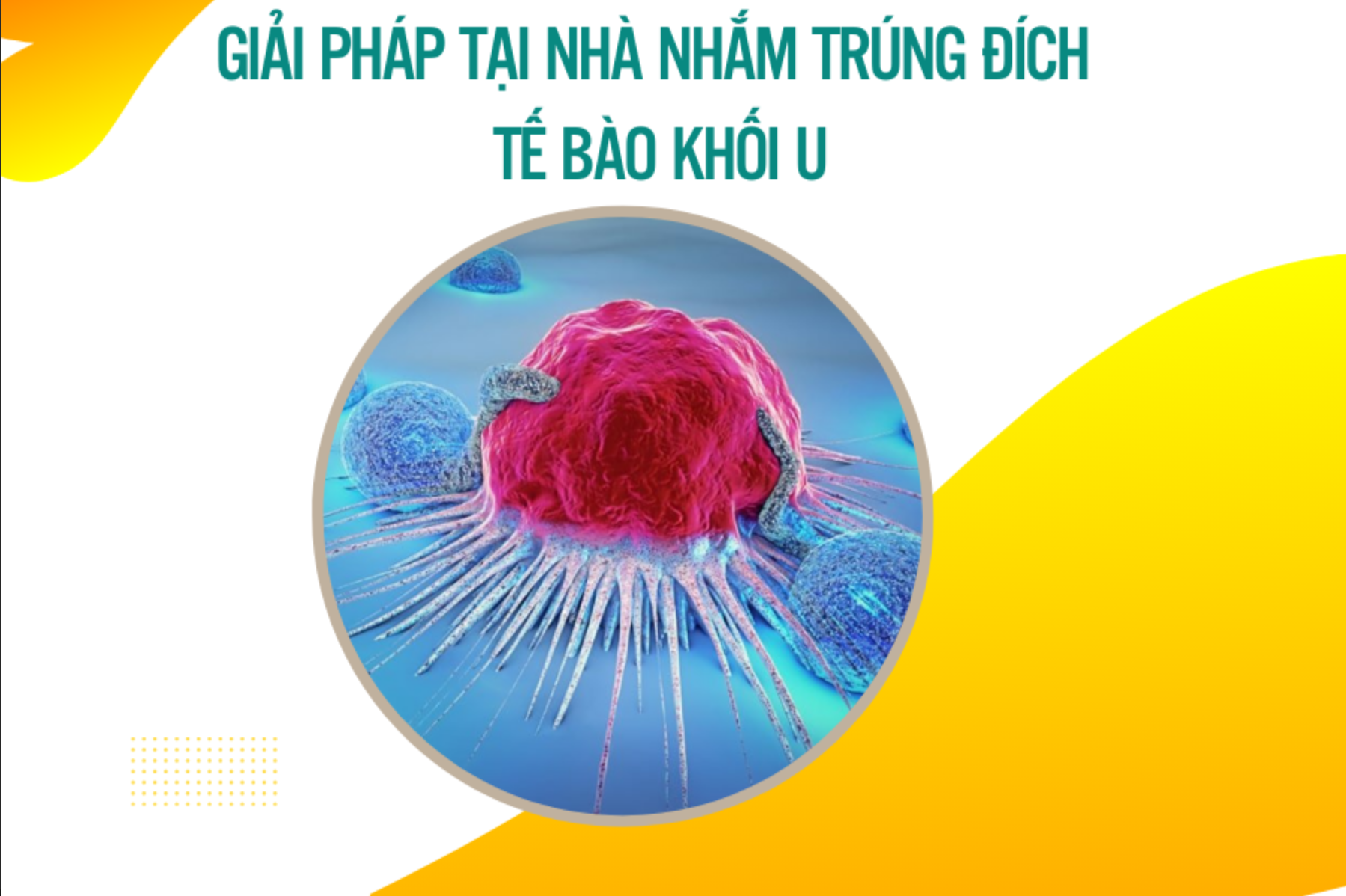 Giải pháp tại nhà nhắm trúng đích tế bào khối u, tăng hiệu quả hỗ trợ điều trị