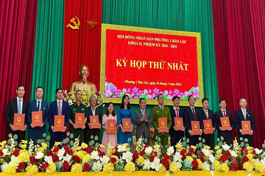 HĐND Phường 1 Bảo Lộc Kh&oacute;a II, nhiệm kỳ 2026-2031 tổ chức Kỳ họp thứ nhất