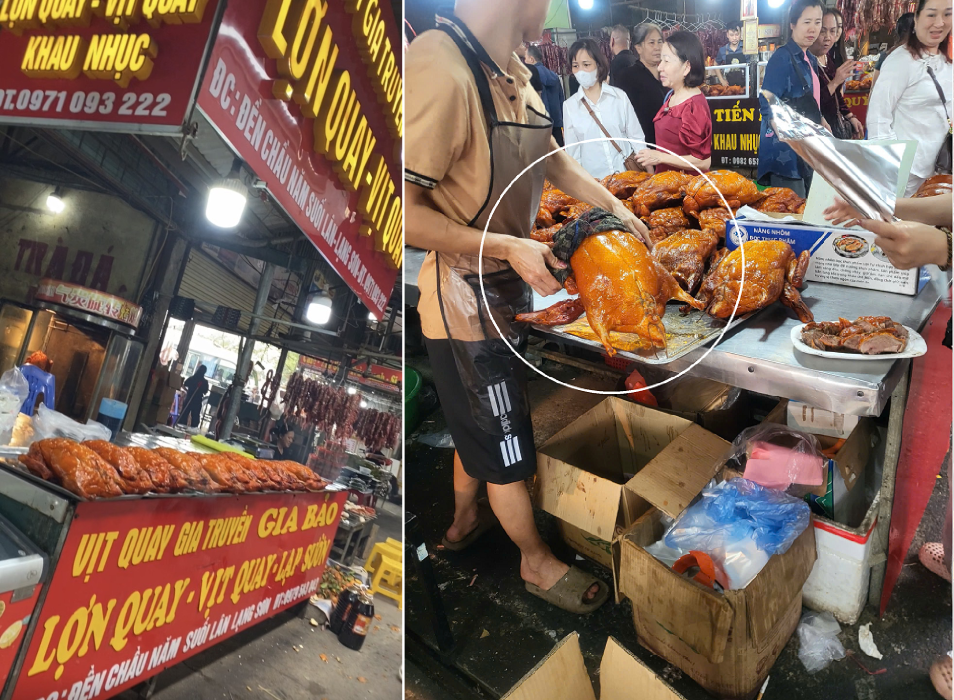 Ghi nhận của phóng viên về thực trạng bày bán thực phẩm chế biến chín tại Chầu Năm Ghi nhận của phóng viên về thực trạng bày bán thực phẩm chế biến chín tại Chầu Năm