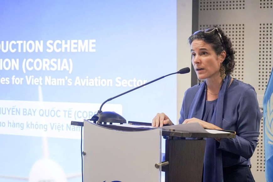 Bà Francesca Nardini, Phó trưởng Đại diện Thường trú UNDP tại Việt Nam phát biểu khai mạc. Bà Francesca Nardini, Phó trưởng Đại diện Thường trú UNDP tại Việt Nam phát biểu khai mạc.