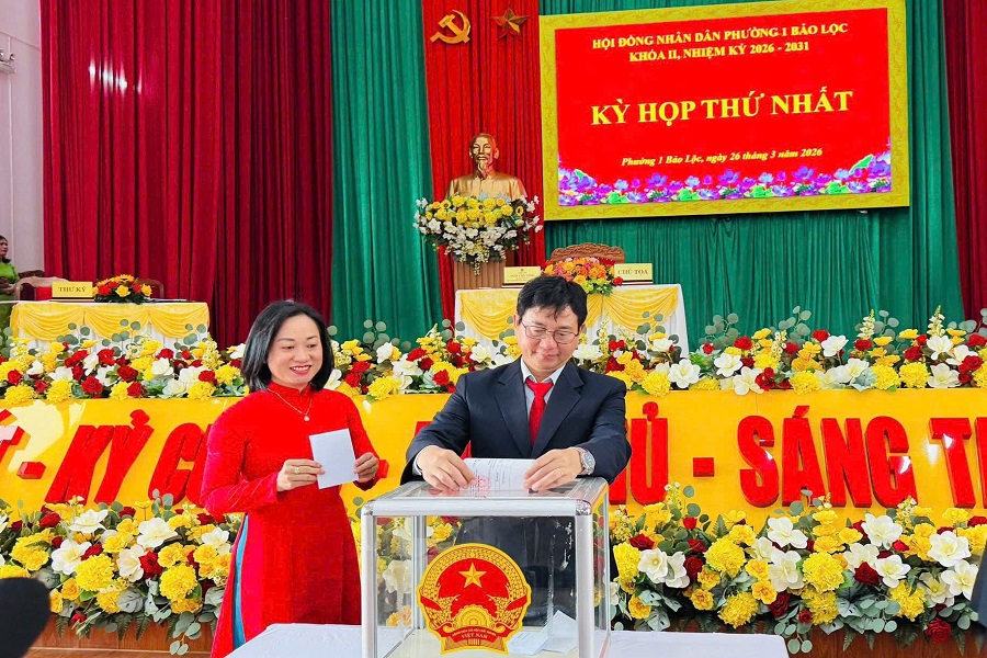 Lâm Đồng: HĐND phường 1 Bảo Lộc khai mạc kỳ họp thứ nhất nhiệm kỳ 2026–2031