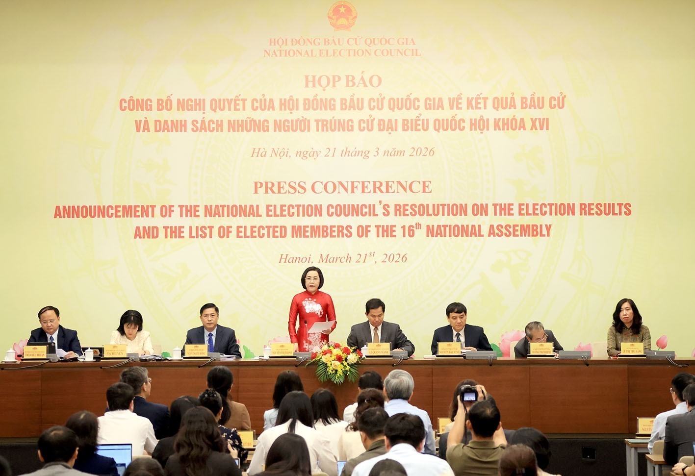 Hội đồng Bầu cử quốc gia xác nhận đủ tư cách cho 500 đại biểu Quốc hội khóa XVI