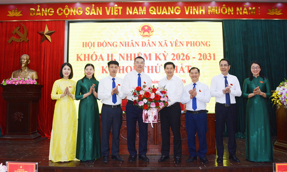 Bắc Ninh: HĐND xã Yên Phong kiện toàn các chức danh chủ chốt nhiệm kỳ 2026-2031