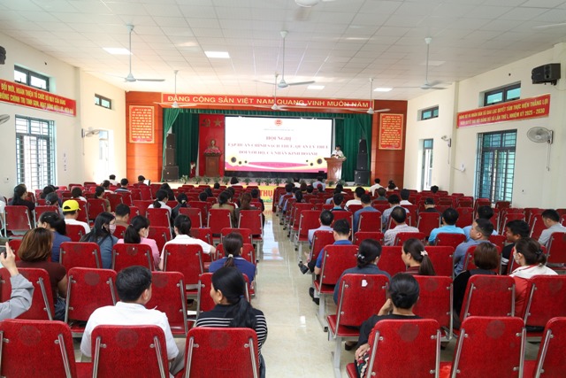 Hơn 500 hộ kinh doanh tại xã Giai Lạc được tập huấn chính sách thuế