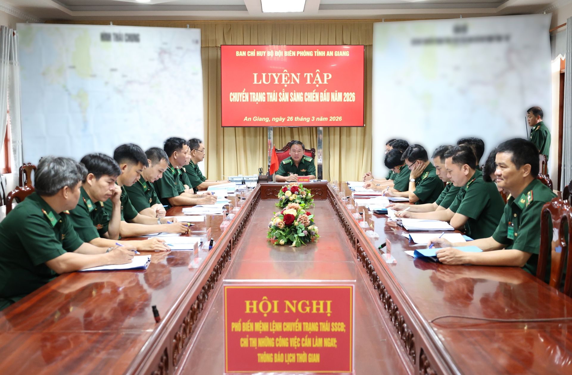 Ban Chỉ huy BĐBP tỉnh An Giang luyện tập chuyển trạng thái sẵn sàng chiến đấu năm 2026