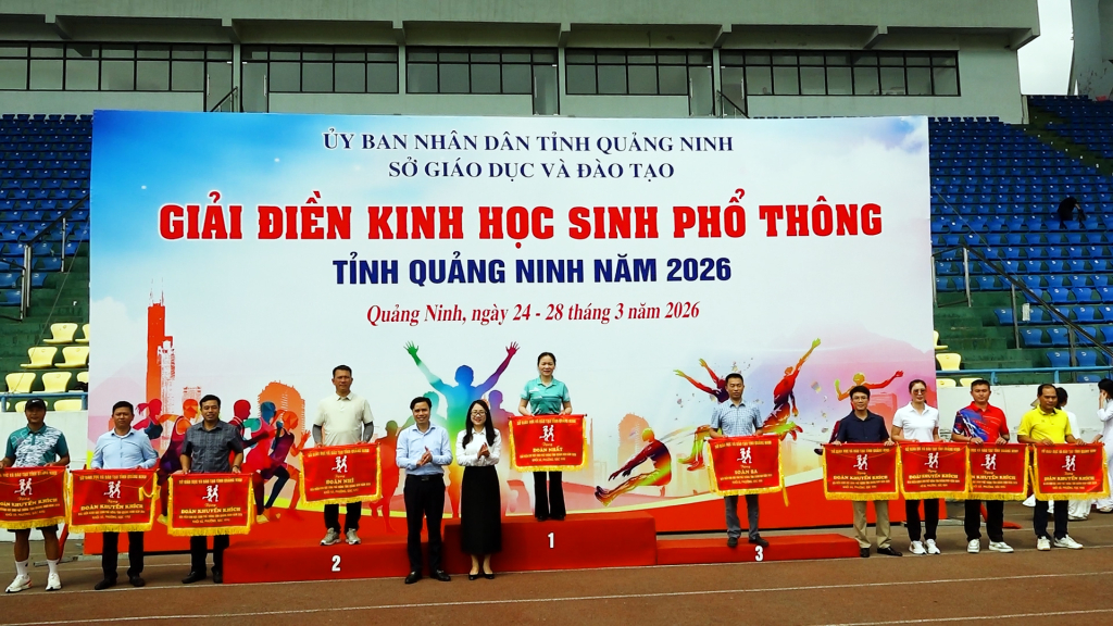 Bế mạc Giải Điền kinh học sinh phổ thông tỉnh Quảng Ninh năm 2026