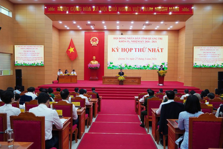 Kỳ họp thứ I, HĐND tỉnh Quảng Trị khóa IX, nhiệm kỳ 2026 - 2031 Kỳ họp thứ I, HĐND tỉnh Quảng Trị khóa IX, nhiệm kỳ 2026 - 2031