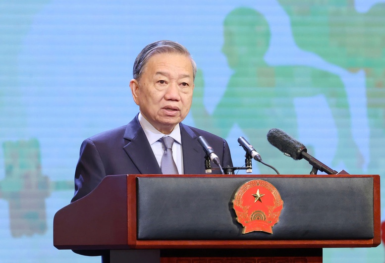 Tổng Bí thư Tô Lâm phát biểu tại Lễ kỷ niệm 80 năm Ngày truyền thống ngành Thể dục thể thao Việt Nam - Ảnh VGP/Nhật Bắc Tổng Bí thư Tô Lâm phát biểu tại Lễ kỷ niệm 80 năm Ngày truyền thống ngành Thể dục thể thao Việt Nam - Ảnh VGP/Nhật Bắc