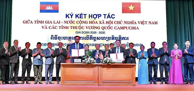 Gia Lai hợp tác với các tỉnh Nam Lào và Đông Bắc Campuchia để cùng phát triển