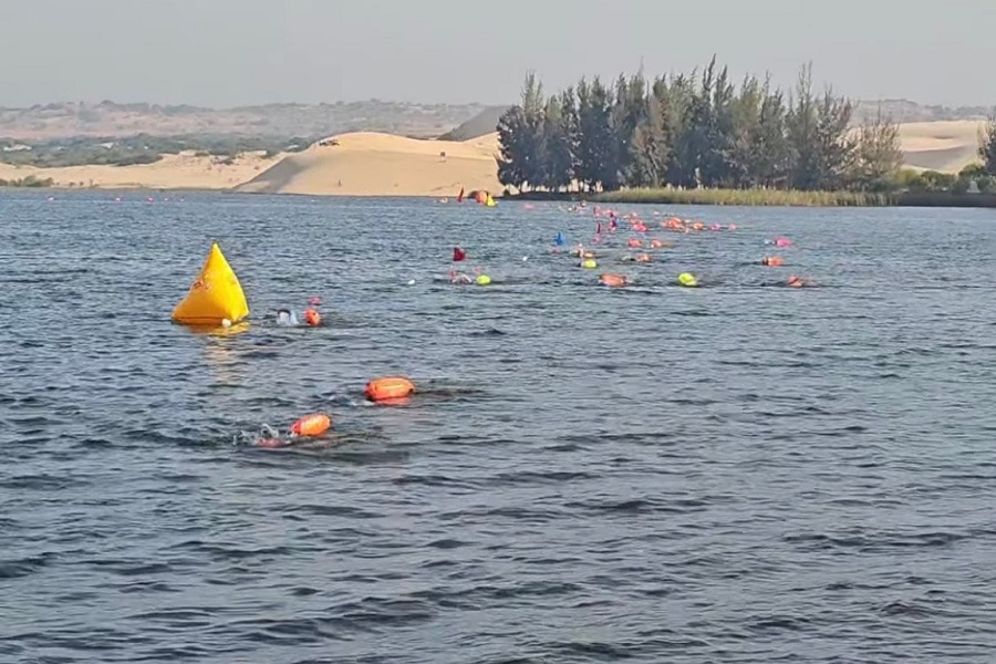 C&aacute;c vận động vi&ecirc;n tranh t&agrave;i nội dung bơi