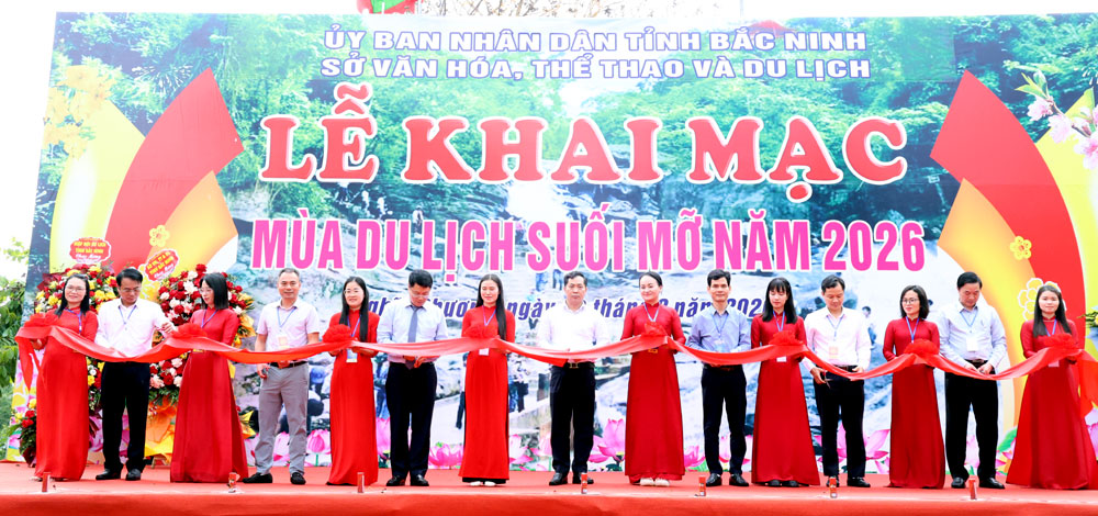 Bắc Ninh: Khai mạc Mùa du lịch suối Mỡ năm 2026