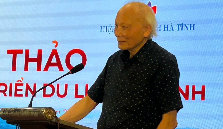 Tiến sĩ Khoa học Nguyễn Mại, Chủ tịch danh dự Hiệp hội Nhà đầu tư nước ngoài phát biểu tại hội thảo Tiến sĩ Khoa học Nguyễn Mại, Chủ tịch danh dự Hiệp hội Nhà đầu tư nước ngoài phát biểu tại hội thảo