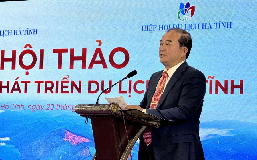 Chủ tịch Hiệp hội du lịch tỉnh Hà Tĩnh Trần Quốc Lâm bế mạc hội thảo Chủ tịch Hiệp hội du lịch tỉnh Hà Tĩnh Trần Quốc Lâm bế mạc hội thảo