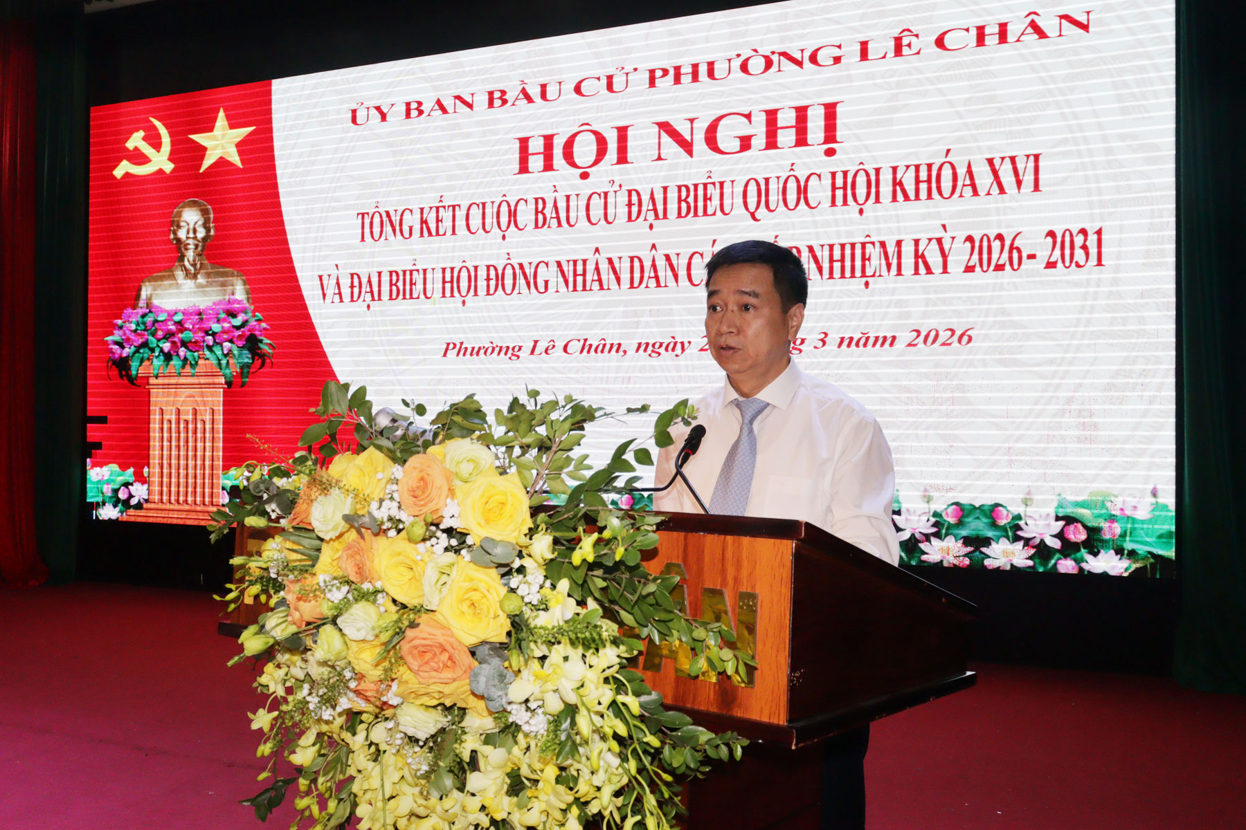 Phường Lê Chân tổng kết cuộc bầu cử đại biểu Quốc hội khóa XVI và đại biểu HĐND các cấp