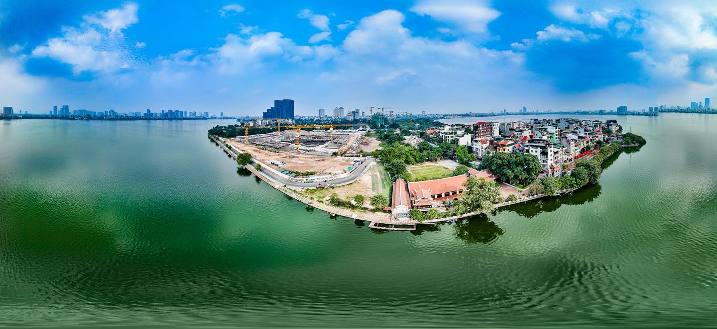 Hà Nội tăng tốc hoàn thiện Nhà hát Ngọc trai bên Hồ Tây, kiến tạo biểu tượng văn hóa mới của Thủ đô