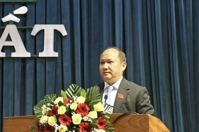 &Ocirc;ng Rah Lan Chung ph&aacute;t biểu khai mạc Kỳ họp. Ảnh: VH