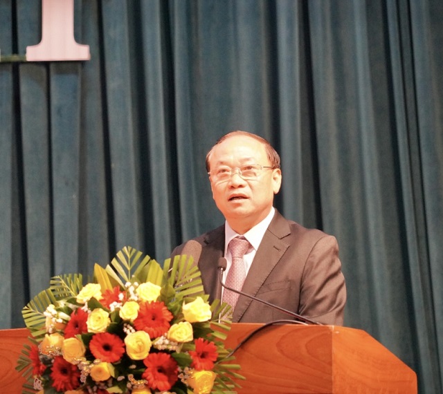 &Ocirc;ng Th&aacute;i Đại Ngọc ph&aacute;t biểu &yacute; kiến chỉ đạo. Ảnh: VH