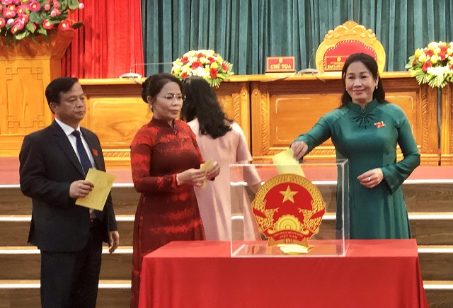 Kỳ họp tiến h&agrave;nh bầu c&aacute;c chức danh: Chủ tịch HĐND, Ph&oacute; chủ tịch HĐND tỉnh v&agrave; Trưởng c&aacute;c ban HĐND tỉnh Gia Lai, nhiệm kỳ 2026-2031. Ảnh: Viết Hiền