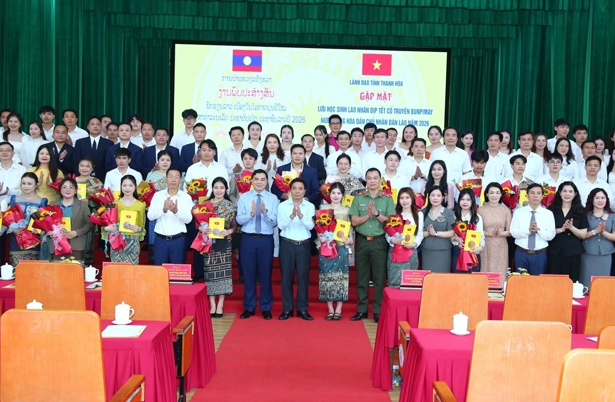 Thanh Hóa: Gặp mặt lưu học sinh Lào nhân dịp Tết cổ truyền Bunpimay năm 2026
