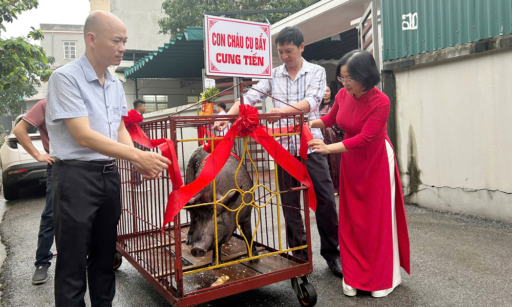 Độc đáo lễ tế và rước lợn đen ở Bắc Ninh