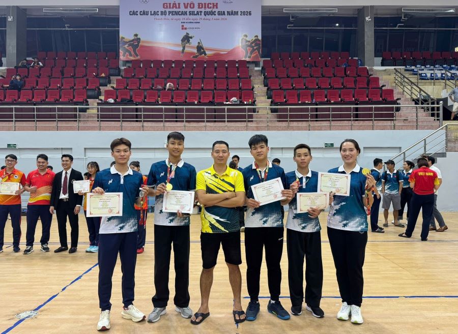 5 VĐV đo&agrave;n H&agrave; Tĩnh gi&agrave;nh huy chương tại Giải v&ocirc; địch c&aacute;c c&acirc;u lạc bộ Pencak Silat quốc gia năm 2026
