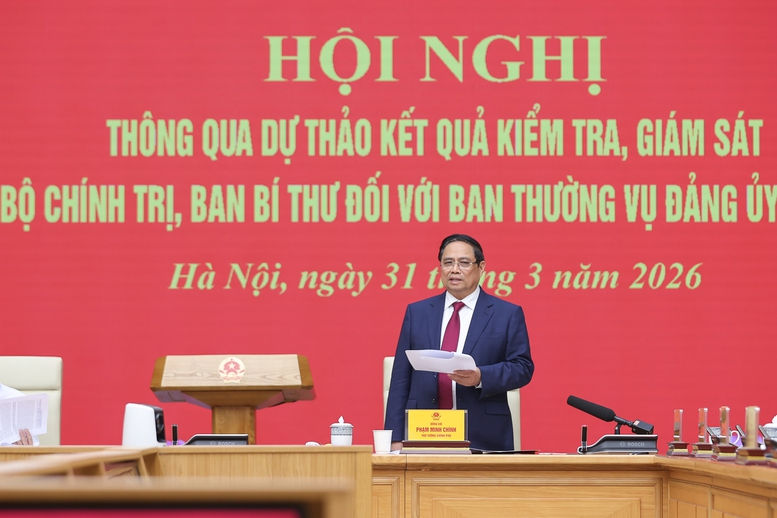 Bí thư Đảng ủy Chính phủ, Thủ tướng Phạm Minh Chính phát biểu tại Hội nghị - Ảnh: VGP/Nhật Bắc Bí thư Đảng ủy Chính phủ, Thủ tướng Phạm Minh Chính phát biểu tại Hội nghị - Ảnh: VGP/Nhật Bắc