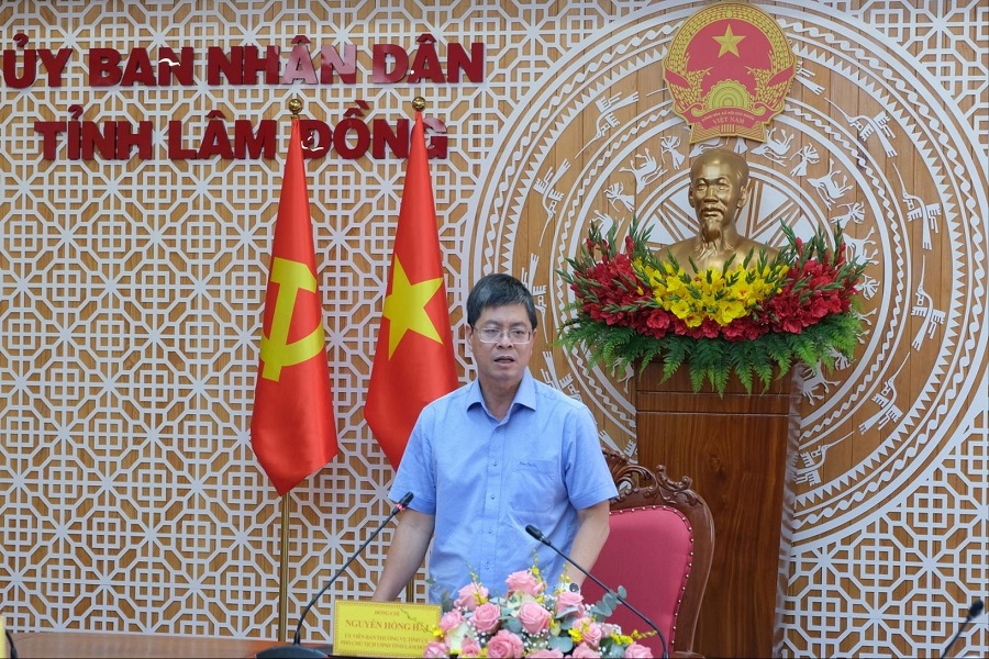Ủy viên Ban Thường vụ Tỉnh ủy, Phó Chủ tịch UBND tỉnh Lâm Đồng Nguyễn Hồng Hải phát biểu chỉ đạo Ủy viên Ban Thường vụ Tỉnh ủy, Phó Chủ tịch UBND tỉnh Lâm Đồng Nguyễn Hồng Hải phát biểu chỉ đạo
