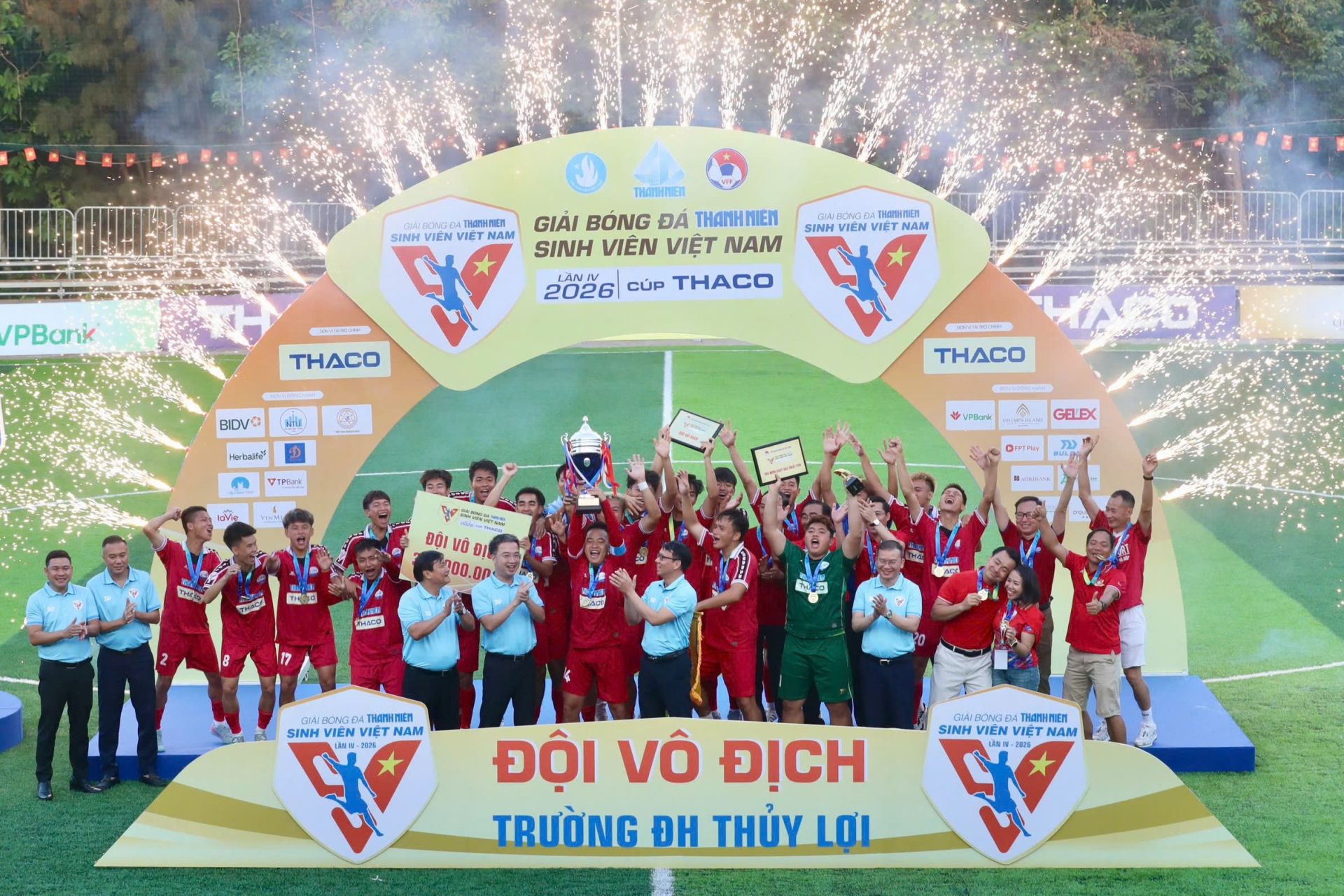 Khép lại hành trình đầy sôi động của Giải bóng đá Thanh Niên Sinh viên Việt Nam lần IV – 2026 Cúp THACO