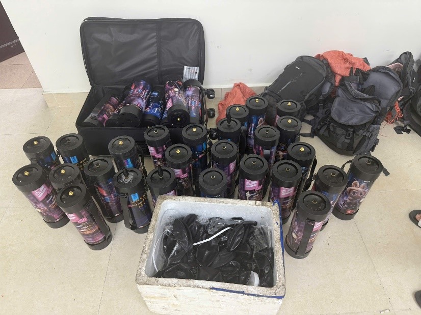 Tang vật thu giữ tại hiện trường