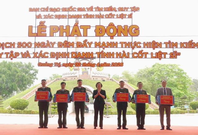 Quảng Trị phát động chiến dịch 500 ngày đêm tìm kiếm, quy tập hài cốt liệt sĩ trên toàn quốc