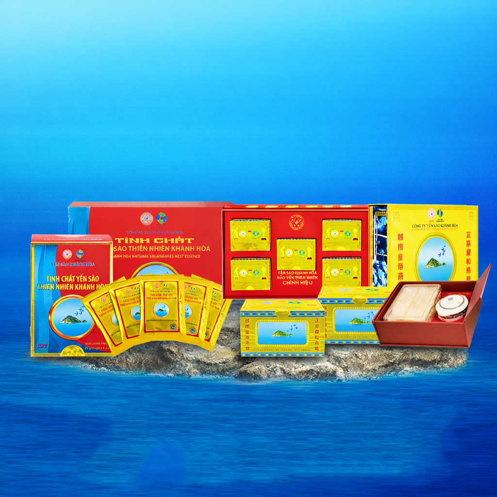 C&aacute;c sản phẩm ti&ecirc;u biểu được giới thiệu gồm yến s&agrave;o Kh&aacute;nh H&ograve;a của C&ocirc;ng ty TNHH Nh&agrave; nước Một th&agrave;nh vi&ecirc;n Yến s&agrave;o Kh&aacute;nh H&ograve;a