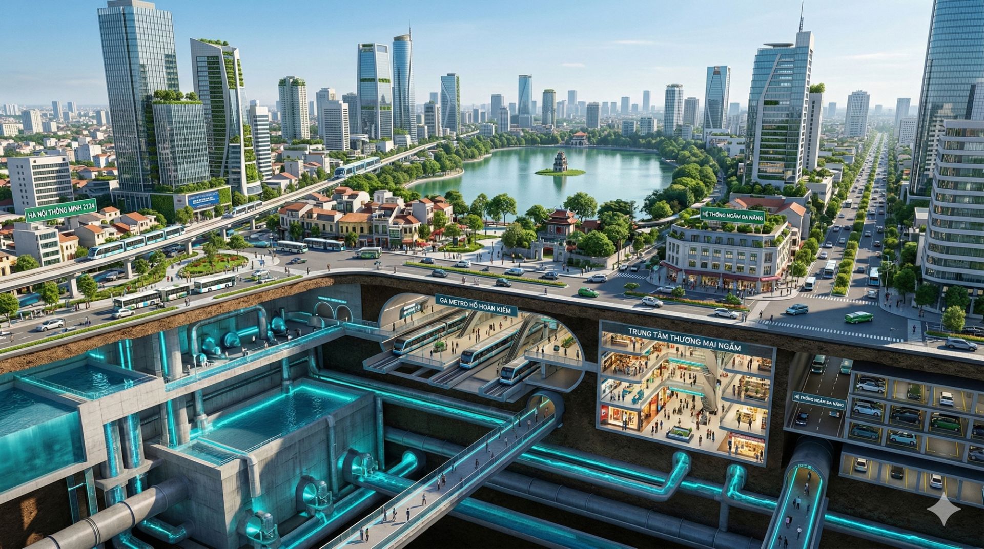 Hà Nội tính toán “siêu bể ngầm” 125 triệu m³: Hướng đi căn cơ cho bài toán ngập đô thị thế kỷ