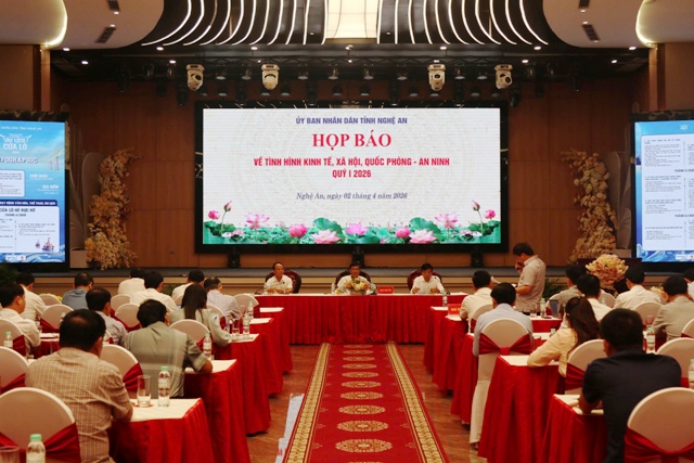 Nghệ An thông tin toàn diện tình hình kinh tế - xã hội quý I/2026, định hướng tăng trưởng năm