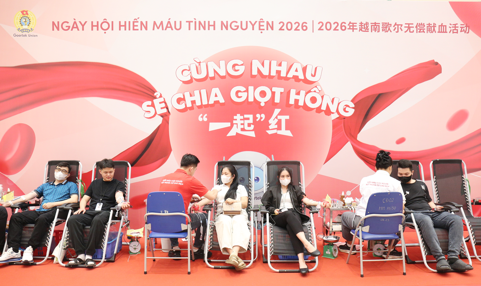 Hơn 1.400 cán bộ, nhân viên Goertek Việt Nam tham gia Ngày hội hiến máu tình nguyện