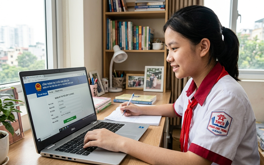 Hà Nội thử nghiệm đăng ký thi lớp 10 trực tuyến trong 3 ngày