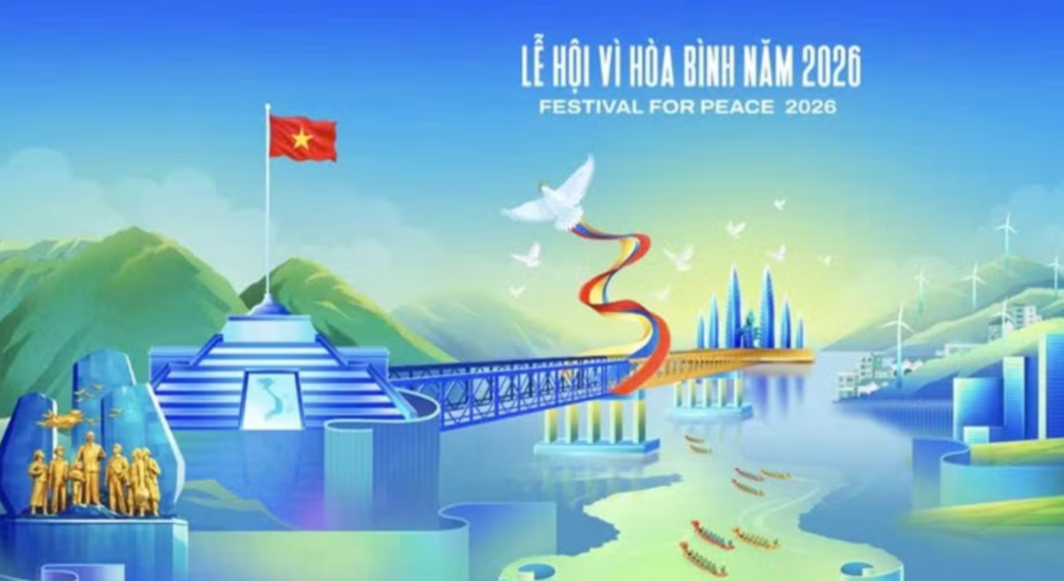 Quảng Trị công bố bộ nhận diện Lễ hội Vì Hòa bình 2026: Lan tỏa thông điệp hòa bình và khát vọng phát triển