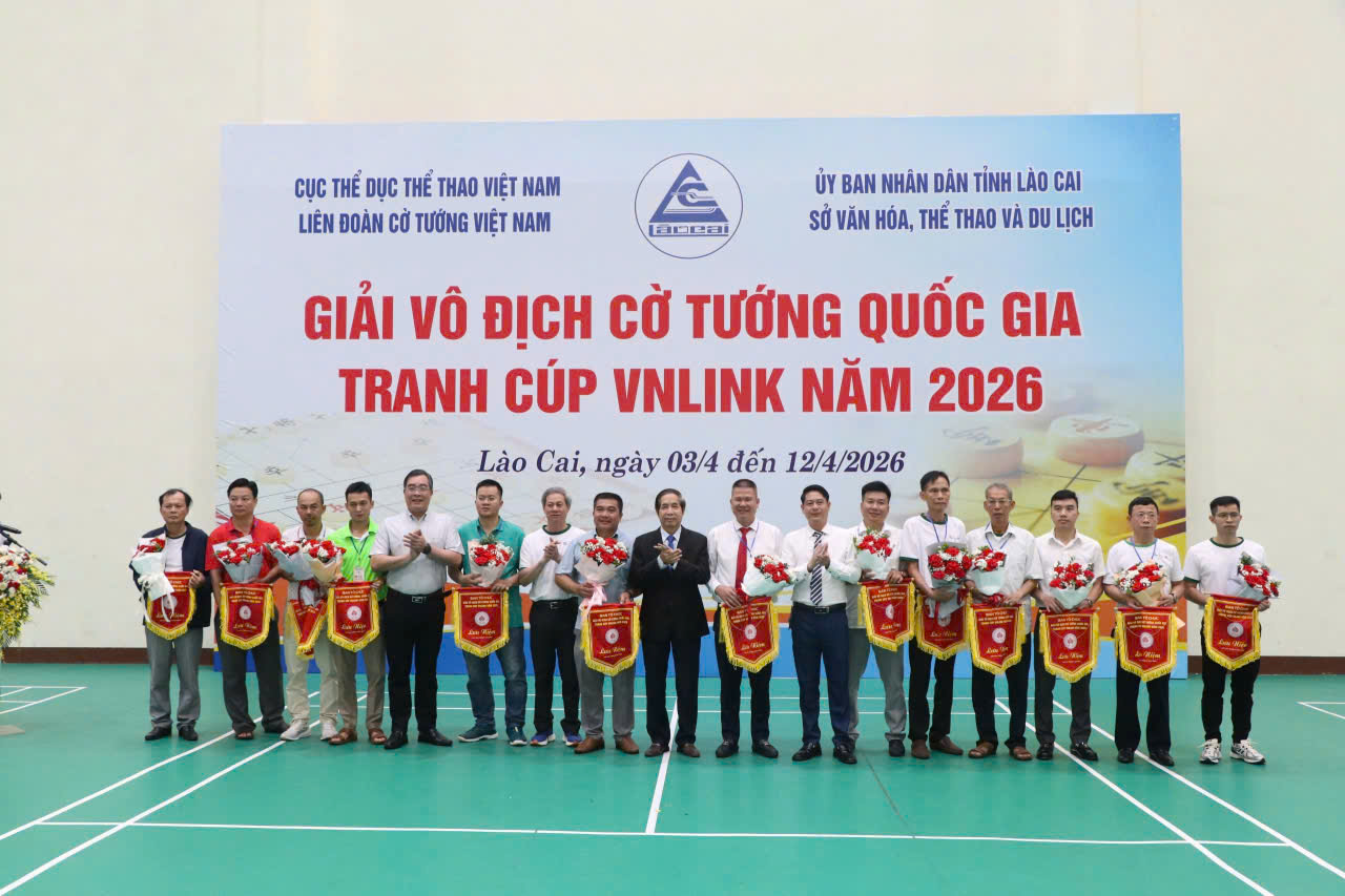 Lào Cai khai mạc Giải Vô địch Cờ tướng Quốc gia 2026 tranh Cúp VnLink