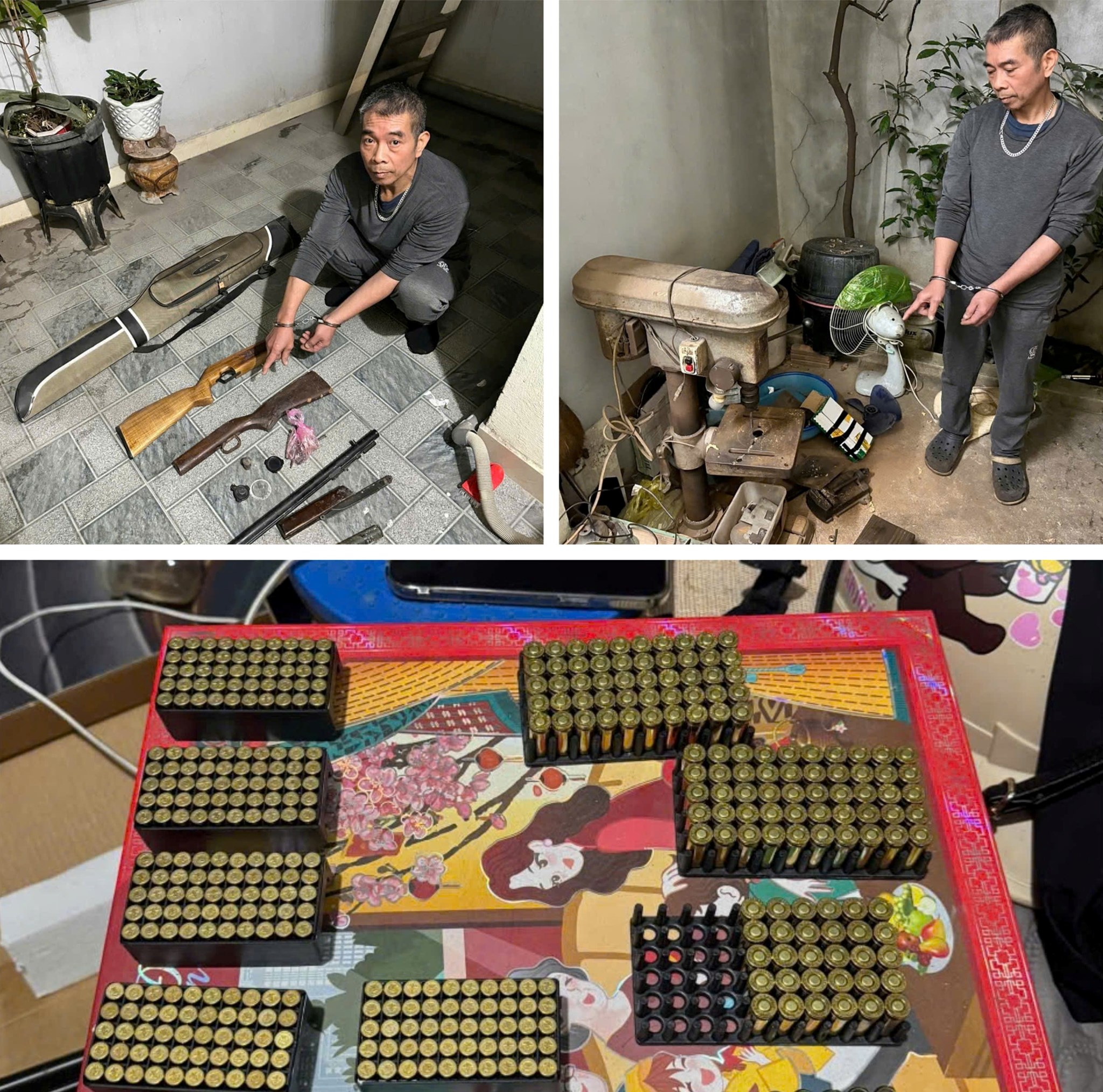 Đối tượng Hoàng Sơn và nơi sản xuất súng, đạn. Đối tượng Hoàng Sơn và nơi sản xuất súng, đạn.