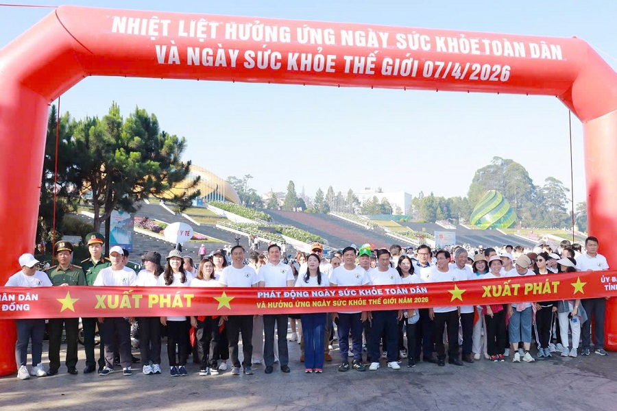 Lâm Đồng phát động Ngày Sức khỏe toàn dân năm 2026: Chủ động phòng bệnh vì tương lai bền vững