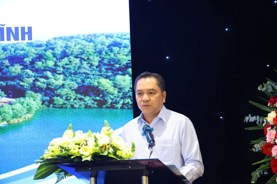 Gi&aacute;m đốc Sở Du lịch TP Hồ Ch&iacute; Minh Phạm Huy B&igrave;nh ph&aacute;t biểu tại hội nghị