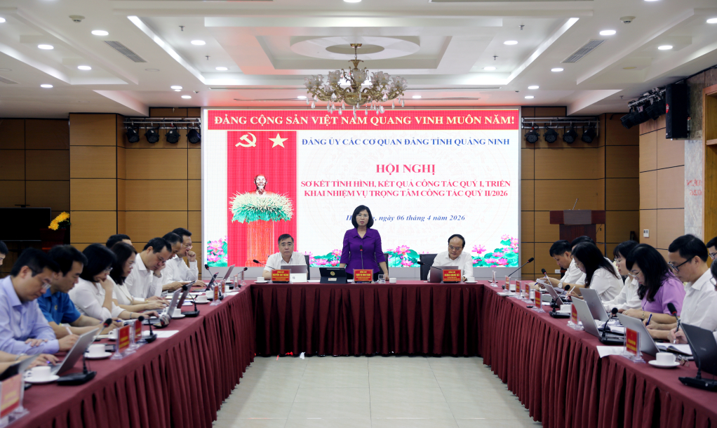 Đảng ủy các cơ quan Đảng tỉnh Quảng Ninh triển khai nhiệm vụ trọng tâm công tác quý II