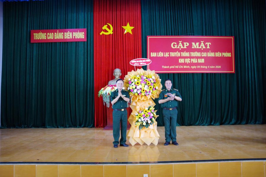 Họp mặt Ban liên lạc truyền thống Trường Cao đẳng Biên phòng khu vực phía Nam năm 2026