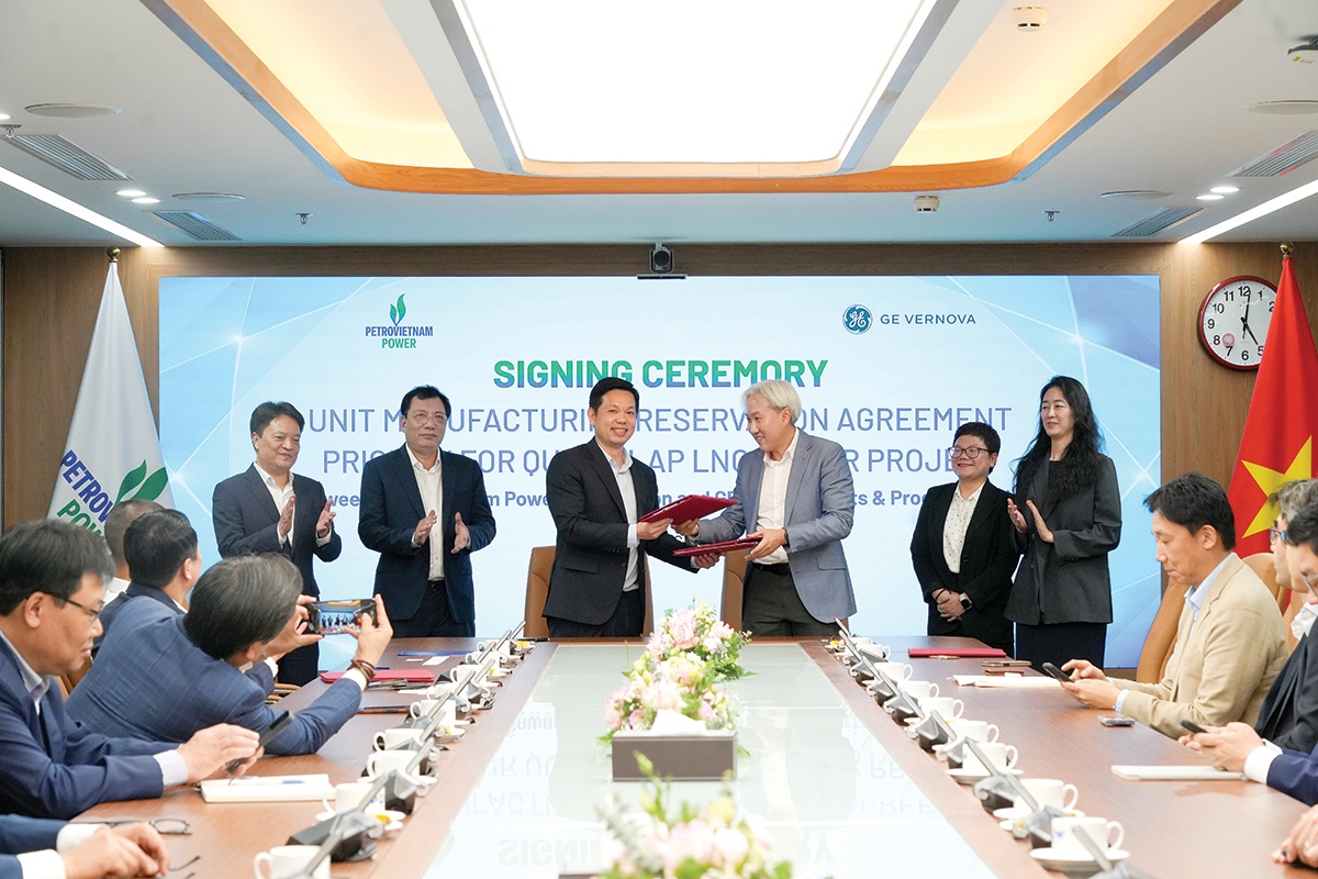 PV Power v&agrave; GE Vernova k&yacute; kết thỏa thuận đặt chỗ mua turbine kh&iacute; cho c&aacute;c dự &aacute;n điện kh&iacute; LNG của PV Power trong thời gian tới