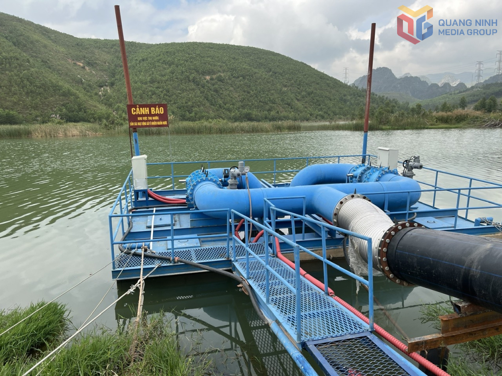 C&ocirc;ng tr&igrave;nh khai th&aacute;c nước mặt s&ocirc;ng Man tại x&atilde; Thống Nhất