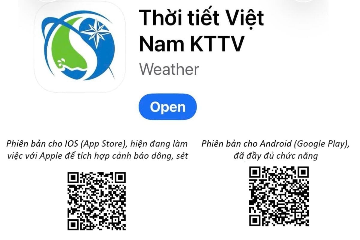 Ứng dụng Thời Tiết Việt Nam KTTV hiện có mặt trên cả hai nền tảng iOS và Android, hoàn toàn miễn phí. Ứng dụng Thời Tiết Việt Nam KTTV hiện có mặt trên cả hai nền tảng iOS và Android, hoàn toàn miễn phí.