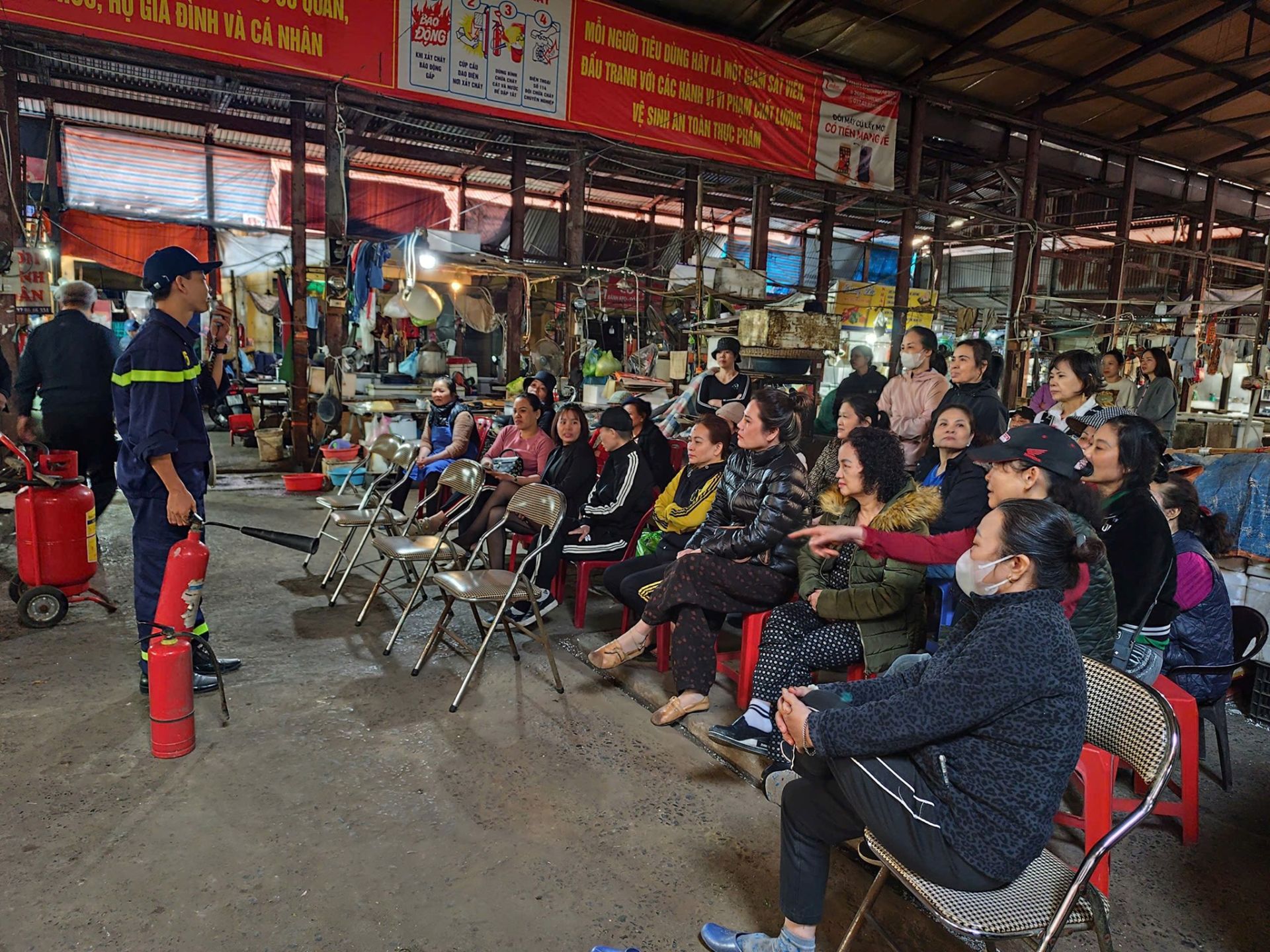 Hải Phòng: Tuyên truyền kiến thức, kỹ năng phòng cháy chữa cháy và cứu nạn cứu hộ tại Chợ Đôn Niệm