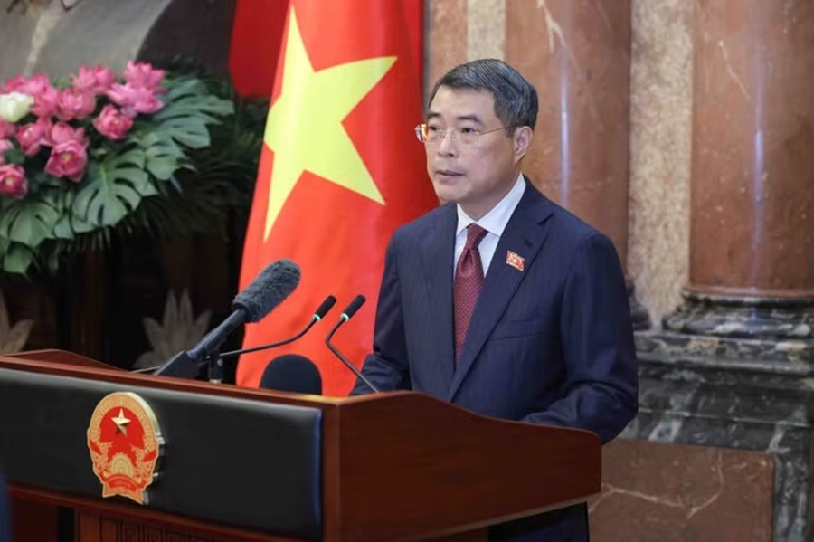 Thủ tướng Chính phú Lê Minh Hưng phát biểu tại buổi lễ. Thủ tướng Chính phú Lê Minh Hưng phát biểu tại buổi lễ.