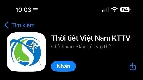 Ra mắt ứng dụng “Thời tiết Việt Nam KTTV”, cập nhật thời tiết miễn phí
